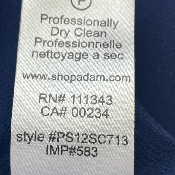 ADAM ADAM LIPPES 100% Silk Navy & White Designer Dress size S Orig.$345 NWT - Picture 12 of 12